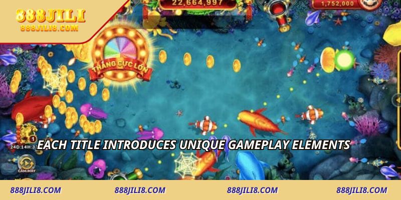 Each title introduces unique gameplay elements