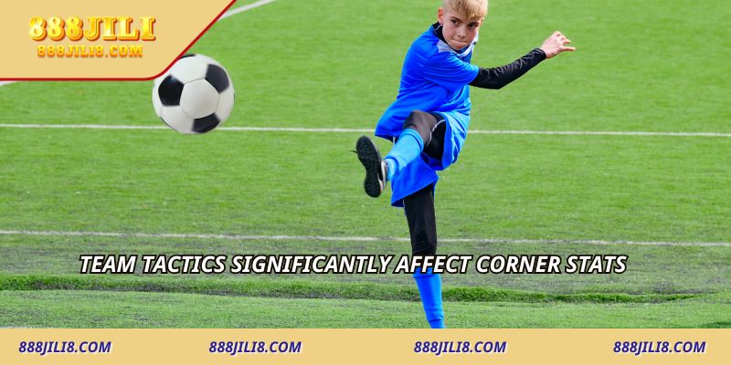 Team tactics significantly affect corner stats