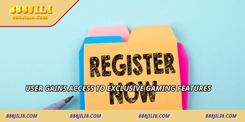 User gains access to exclusive gaming features