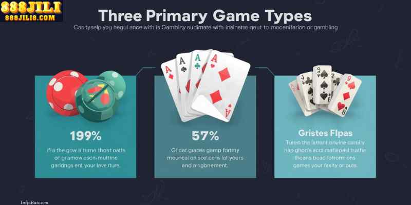 Most gambling tutorials focus on three primary game types.